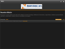 Tablet Screenshot of mensajerianacional.com